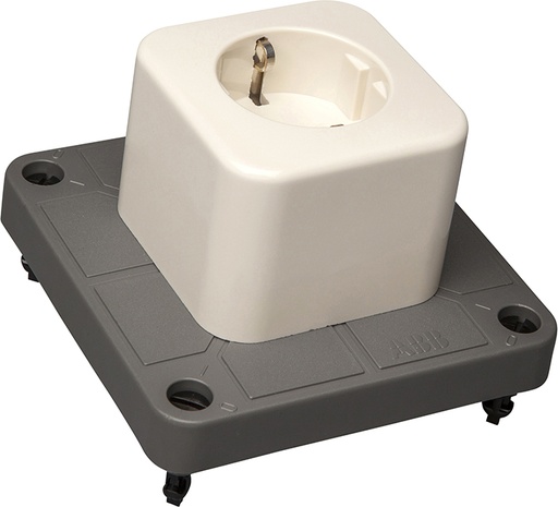 [E3YET] ABB Afdekking 3640 Enkele Schuko Stopcontact Gerecycled Plastic - 1SPA007130F9212