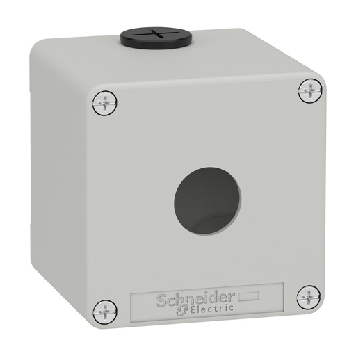 [E3YFY] Metal Control Station Enclosure XAP 22mm Single Hole Grey - XAPD1501