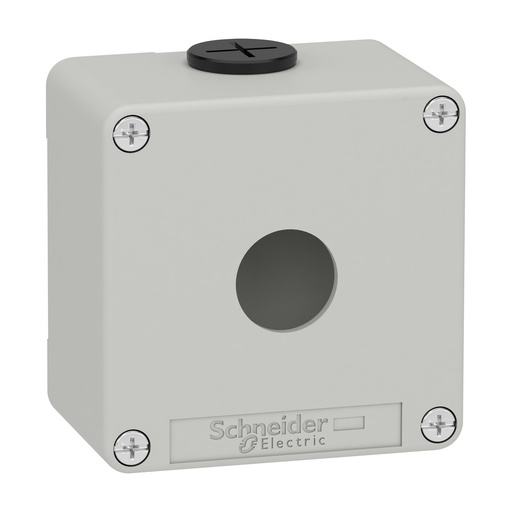 [E3YFZ] Boîtier De Contrôle À Trou Unique RAL7035 Gris - XAPD1201