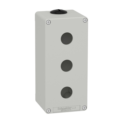 [E3YFW] Schneider Electric XAP Boîte De Contrôle Métallique 3x22mm Grise - XAPD3503