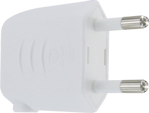 [E3YGA] Euro Power Plug 2.5A Side Entry White - 177092004