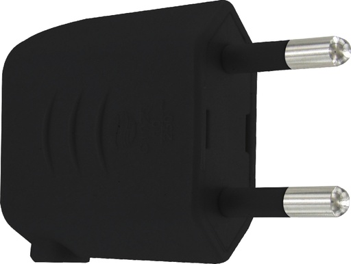 [E3YGB] Enchufe Euro 2.5A Negro - 177050004