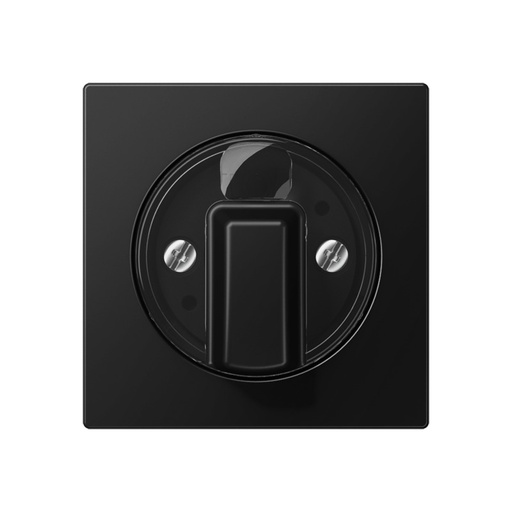 [E3YH4] Serie A500 Placa De Tapa De Interruptor Rotativo Negra Mate - A1541BFSWM
