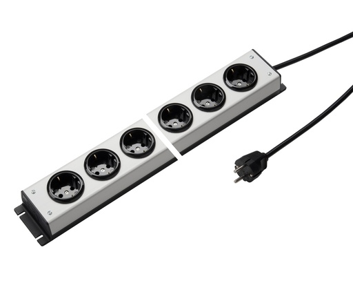 [E3YJZ] Martin Kaiser 8 Outlet Power Strip With 90 Degree Sockets (European Socket) - 1002ZL8L-SW15