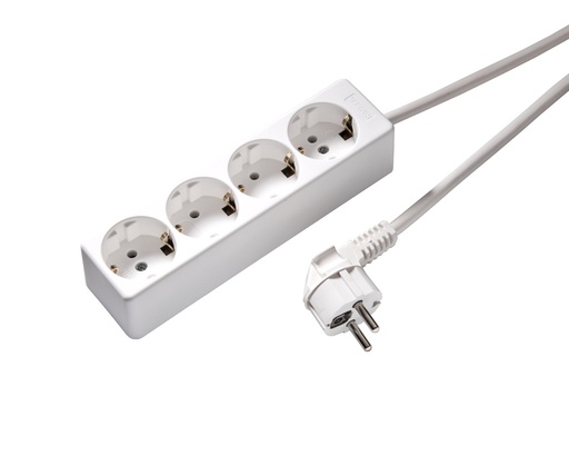 [E3YK2] Martin Kaiser 4-Way Desktop Power Strip With Ground Pin (European Socket) - 541ZL/15W/KWS
