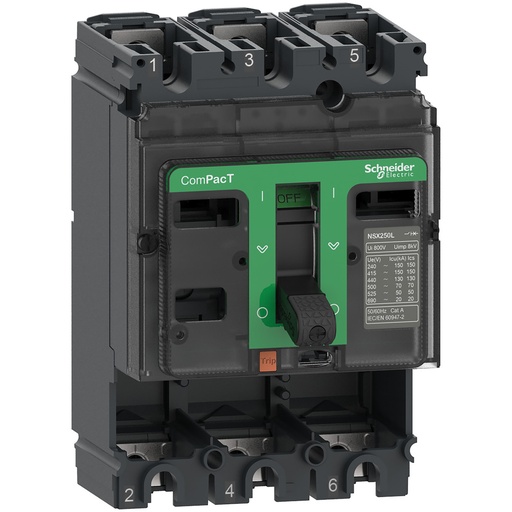 [E3YJN] Schneider Electric NSX160F 36KA Aardlekautomaat Basisframe - C16F3
