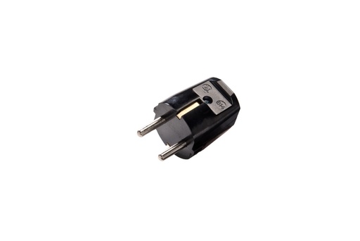 [E3YKG] Enchufe Aterrizado Profesional MK Negro Duroplast - 614/SW
