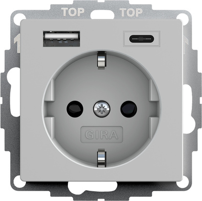 [E3YME] Prise Schuko Double Usb Type A/C Avec Sécurité Plus - 2459015