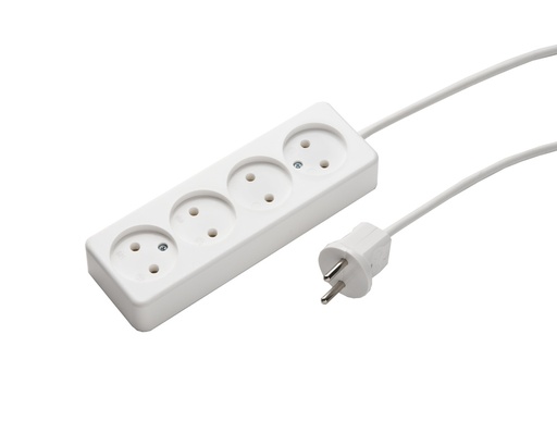 [E3YKM] MK 4-Way Power Strip With 1.5M Cable (European Socket) - 509ZL/15/KWS