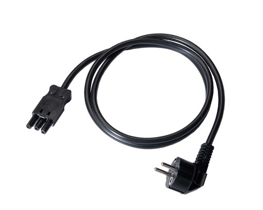 [E3YKV] Câble D'Alimentation Femelle AC166 D'Angle Droit 3M Noir - 1159ZL/3/SW