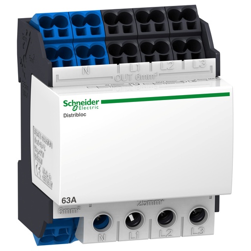 [E3YMT] Schneider Electric Linergy DX 63A 4P Distribution Block - LVS04041