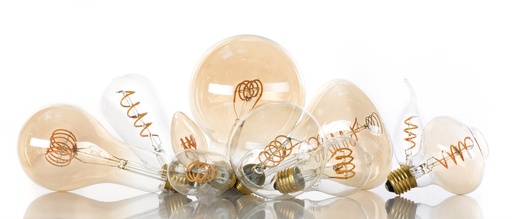 [E3YNC] Bailey Spiraled Estelle C35 LED Filament Candle E14 2.2W Gold - 145008