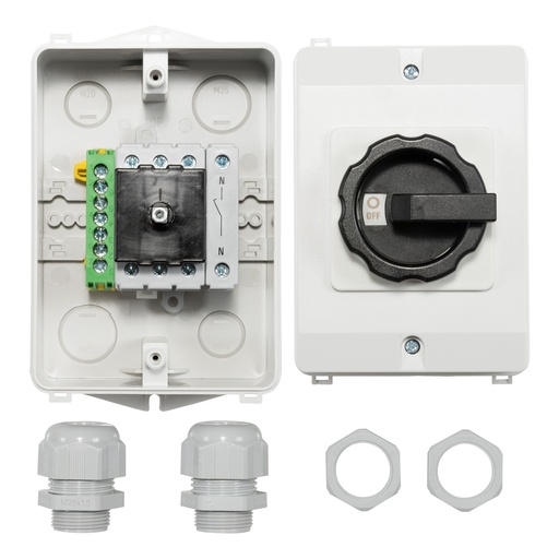 [E3YQE] Interruptor De Trabajo AC PV 32A 4P IP65 Con Terminal De Jaula - AE-A551268