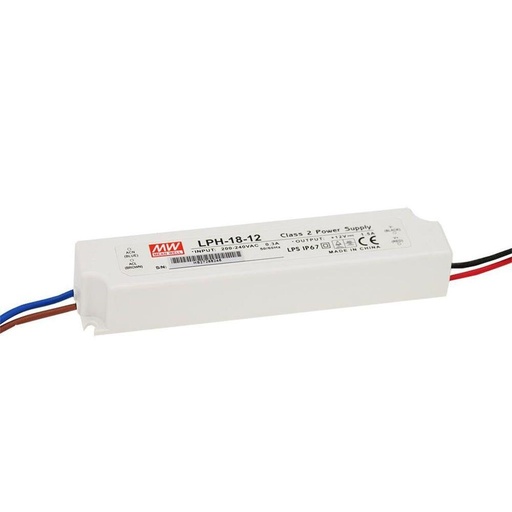 [E3YPE] Mean Well LPH-18-12 LED Driver 18W 12V DC IP67 - LPH-18-12