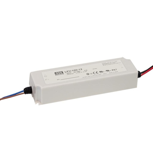 [E3YPF] Mean Well LPV-100-24 LED Driver 100W 24V DC IP67 - LPV-100-24