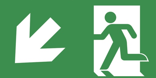 [E3YSV] ABB VanLien Evago 22M Emergency Exit Sign Plate - 7TCA091350R4029