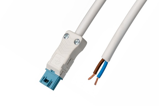 [E3YRU] DALI B2Ca 2-Pin Anschlusskabel 1.5Mm2 50Cm Weiß Blau - 22596