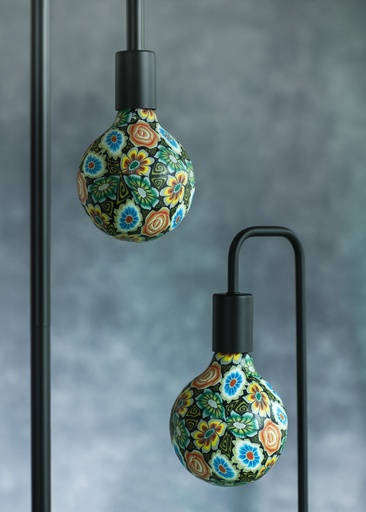 [E3YRE] Bailey LED Paint Globe G125 Flower Dark Dimmable 7W E27 - 145232