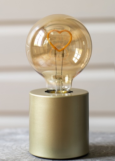 [E3YVC] Bailey Led Silueta De Corazón G95 E27 2W Oro - 145546