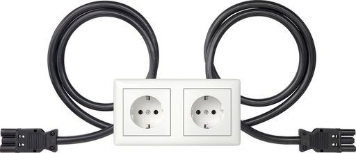 [E3YX7] Prise Schuko Double Avec Connecteurs Wieland - 493503