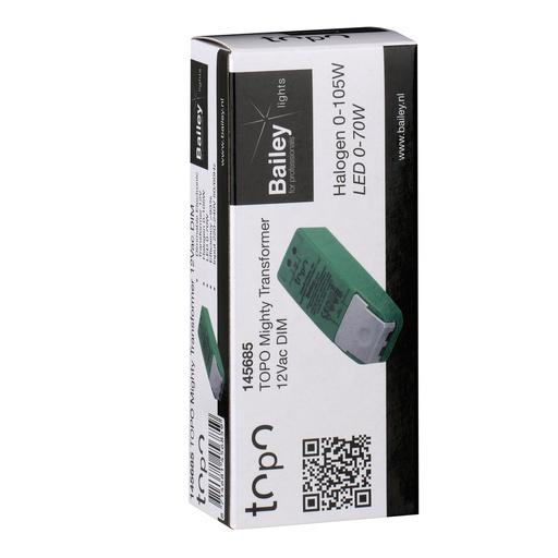 [E3Z2G] Bailey Topo Mighty 12V LED Transformator 70W Dimbaar - 145685