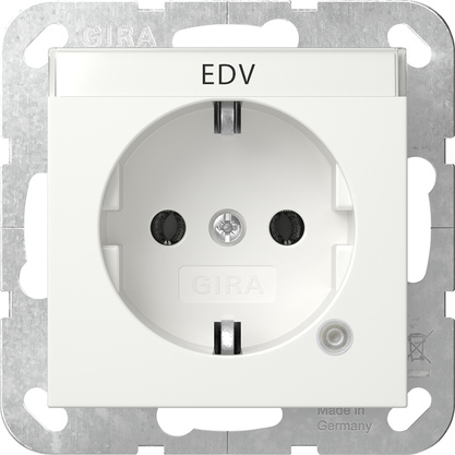 [E3Z2Q] GIRA System 55 Erdungssteckdose Mit Kontrolllicht - 445203