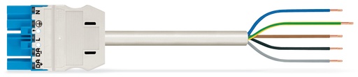[E3Z2D] Pre-Assembled B2ca Cable 5G 1.5mm² Blue 4M - 771-9285/216-402