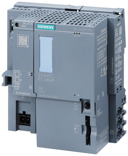 [E3ZH5] Siemens Simatic Et 200Sp Cpu 1510Sp-1 Pn Controller - 6Es75101Dk030Ab0