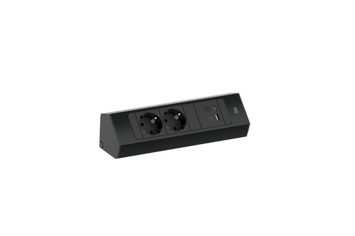 [E3ZGU] Casia 2 Corner Power Unit With Dual USB Charging (European Socket) - 932.102