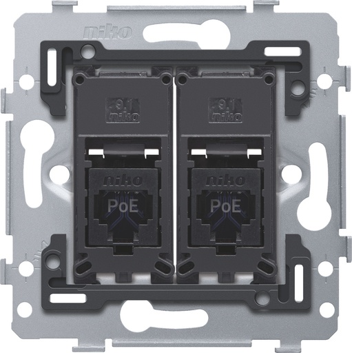 [E3ZGH] Dual RJ45 UTP Cat6 PoE++ Netwerkverbinding Basis - 170-79262