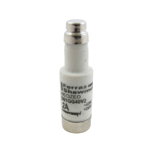 [E3ZK2] D0 Neozed gG Fuse Link 2A 400VAC D01 Series - T214676 [10 Pieces]