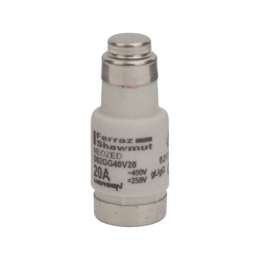 [E3ZK5] D02 Neozed GG Fusible 20A 400VAC - B217742 [10 Pièces]