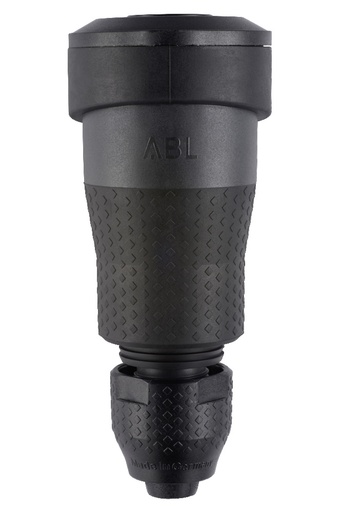 [E3ZK9] Professioneller Schuko Anschluss IP54 4T Schwerlast Schwarz - 100000105