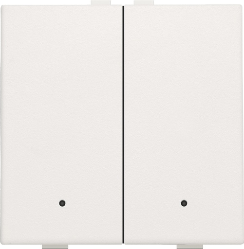 [E3ZN3] Niko Double Bouton Poussoir Intelligent Avec Led Et Capteurs De Confort - 101-52202