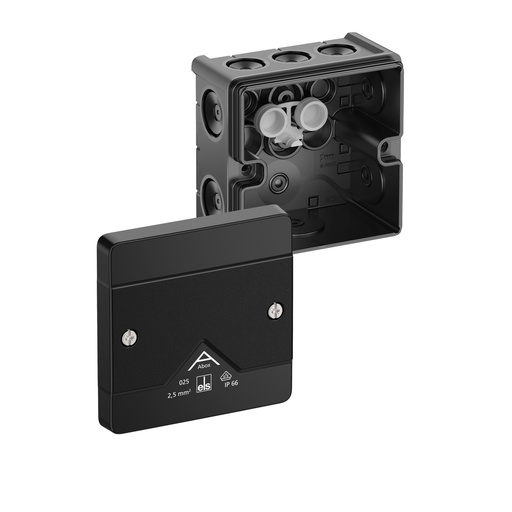 [E3ZQ2] Spelsberg IP66 Junction Box 85x85x52mm Black - 80200001