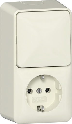 [E3ZQH] Vertikale Oberflächenmontage Schalter Steckdose Kombi 16A 250V - 417612