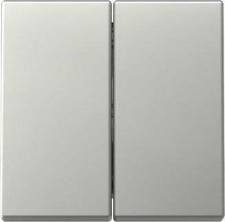 [E3ZRB] Gira System 55 Dual Stainless Steel Rocker Switch - 3295600