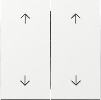 [E3ZR5] Gira System 55 Dual Rocker Switch With Arrow Symbols - 329703