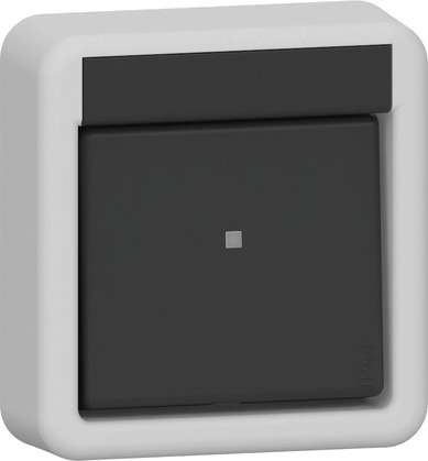 [E3ZSR] Gira IP44 Waterproof Rocker Switch 10A 250V Grey - 310635