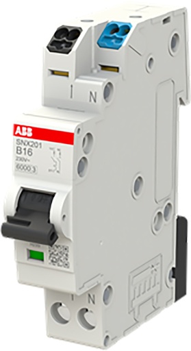 [E3ZUJ] ABB SNX201 B16 Enkelpolige Aardlekschakelaar 16A - 2CSS255301R0165