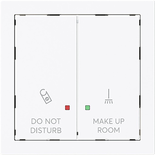 [E3ZU9] ABB Interruptor De Palanca Doble Panel De Estado De Habitación De Hotel Blanco - 2CKA001751A3313