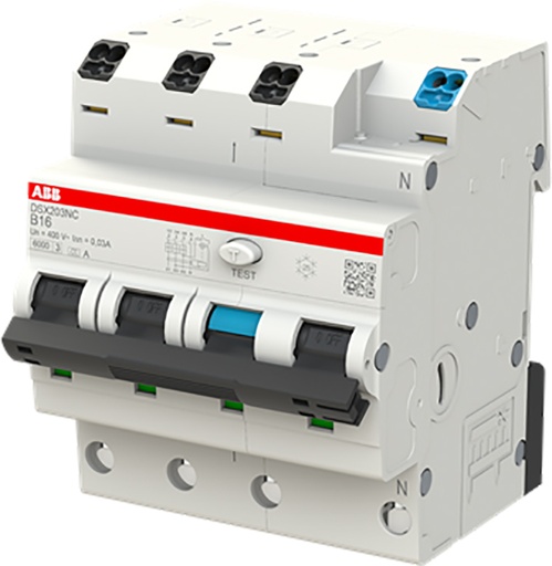 [E3ZUF] Abb Dsx203nc B16 A30 Rccb Interruptor Diferencial 3P+N - 2Csr256192R1165