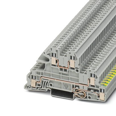 [E3T8Z-X2] Bloc De Jonction De Terre À Trois Niveaux 400V 24A - 3076029 [2 Pièces]
