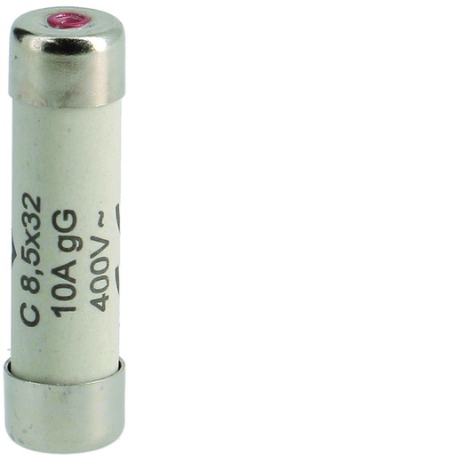 [E3TCY-X10] Hager Zylindrische Sicherung 10A 400V 8.5x32mm Klasse Gg - L8532C10 [10 Stück]