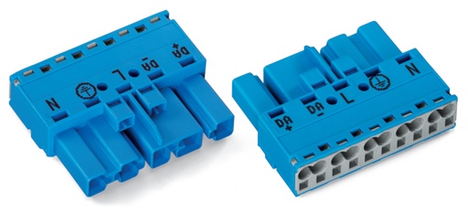 [E3TEM-X2] Wago Winsta Midi Connecteur Mâle 5 Pôles Bleu - 770-1115 [2 Pièces]