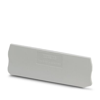 [E3TKR-X10] Phoenix Contact Gray End Cover D-ST 4-QUATTRO - 3030527 [10 Pieces]