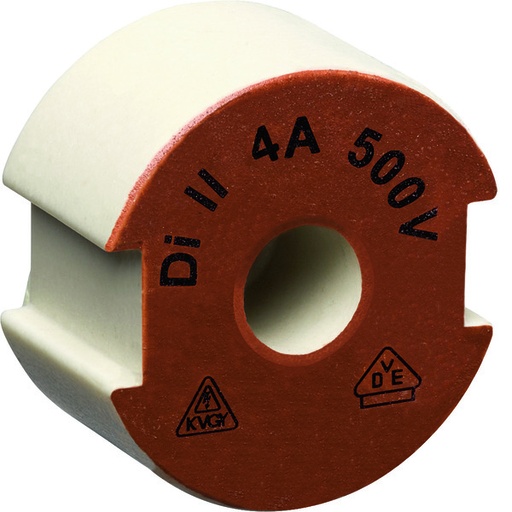 [E3UET-X10] Hager E27 Dii Adaptador De Fusible De Cerámica A Tornillo 4A 500V - Le27P04 [10 Piezas]