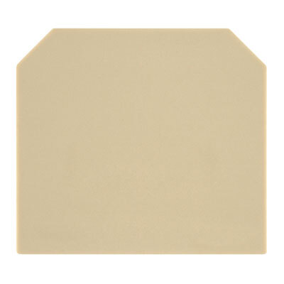 [E3UJ7-X10] Plaque De Fin Weidmuller 40mm X 1.5mm Beige - 0117960000 [10 Pièces]