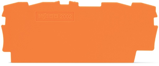 [E3UP4-X20] Wago TopJob S End And Intermediate Plate 0.8mm Orange - 2002-1492 [20 Pieces]