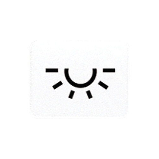 [E3V27-X5] Jung CD500 Inserto De Símbolo De Luz Blanco Alpino - 33LWW [5 Piezas]